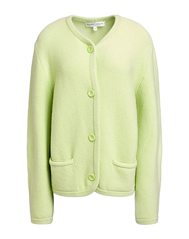 BARBARA LOHMANN Cardigan Verde chiaro 96% Cachemire, 3% Poliammide, 1% Elastan