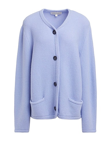 BARBARA LOHMANN Cardigan Blu chiaro 96% Cachemire, 3% Poliammide, 1% Elastan