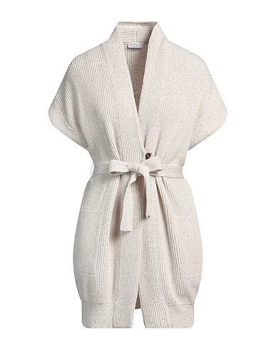 BRUNELLO CUCINELLI Cardigan Beige 96% Cotton, 4% Polyester