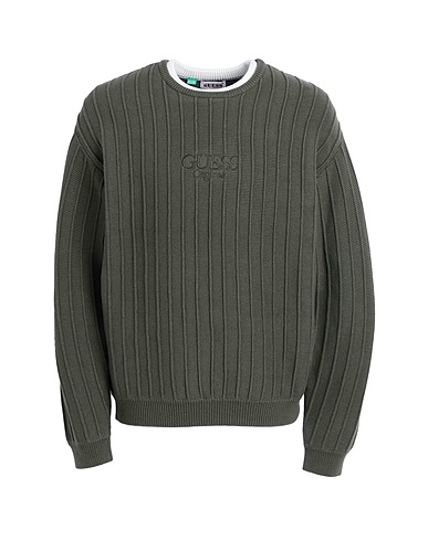 GUESS Jumper Military green 100% Cotton