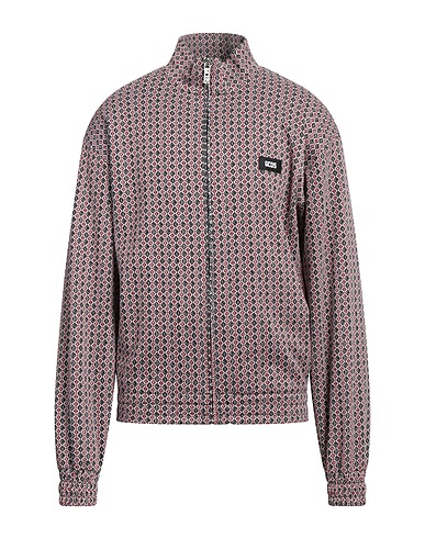 GCDS Jacket Brick red 74% Polyester, 26% Cotton