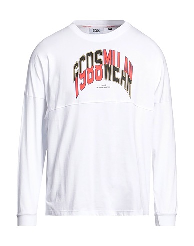 GCDS T-shirt Bianco 100% Cotone