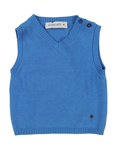 MANUEL RITZ Jumper Azure 100% Cotton