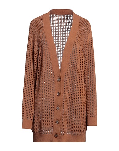 ERIKA CAVALLINI Cardigan MARRONE 100% Cotton