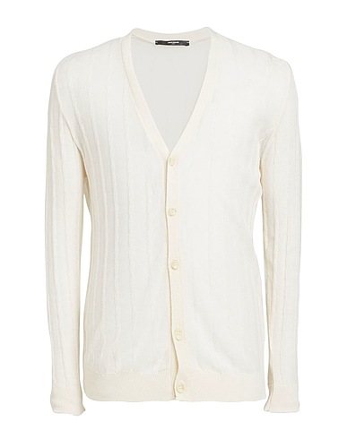 TAKESHY KUROSAWA Cardigan Ivory 50% Cotton, 50% Acrylic