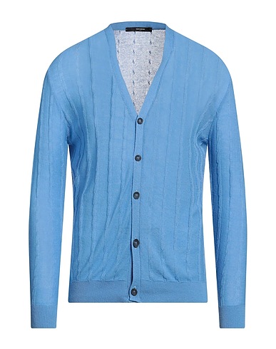 TAKESHY KUROSAWA Cardigan Azzurro 50% Cotone, 50% Acrilico