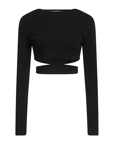 ANDREĀDAMO Sweater Black 80% Viscose, 10% Polyester, 9% Polyamide, 1% Elastane