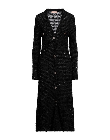TWINSET Cardigan Black 51% Cotton, 30% Polyamide, 19% Polyester, Viscose