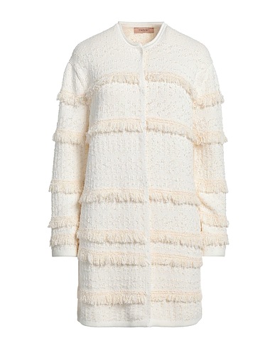 TWINSET Cardigan Ivory 93% Cotton, 7% Polyamide