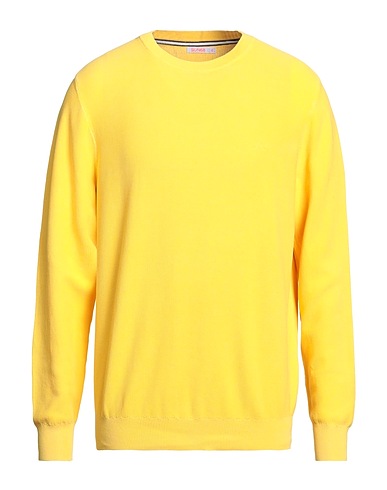 SUN 68 Pullover Giallo 100% Cotone