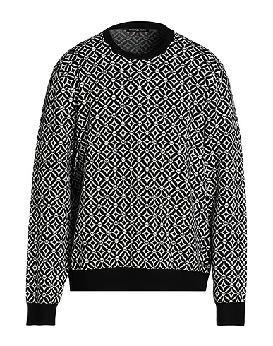 MICHAEL KORS MENS プルオーバー ブラック レーヨン 62% / ポリエステル 38%
