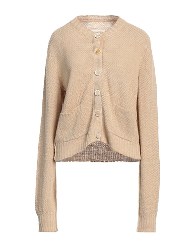MAISON MARGIELA Cardigan Beige 100% Hemp