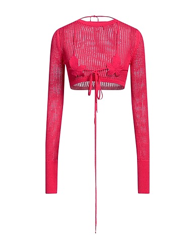 ANDREĀDAMO Jumper Fuchsia 80% Viscose, 10% Polyester, 9% Polyamide, 1% Elastane