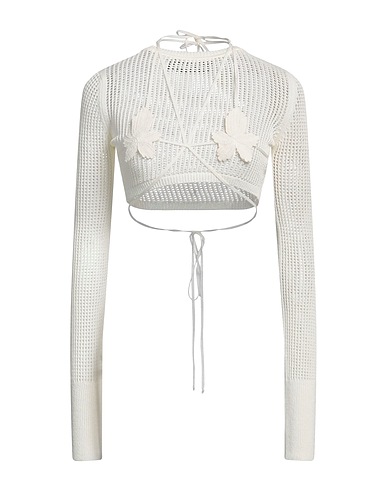 ANDREĀDAMO Sweater Ivory 80% Viscose, 10% Polyester, 9% Polyamide, 1% Elastane