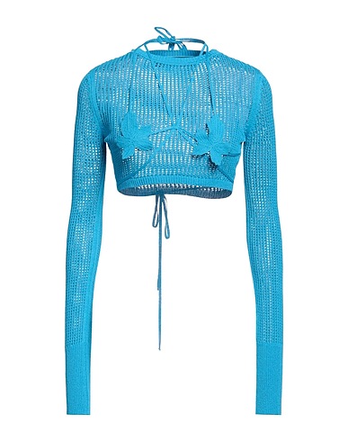 ANDREĀDAMO Sweater Azure 80% Viscose, 10% Polyester, 9% Polyamide, 1% Elastane