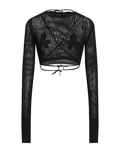 ANDREĀDAMO Sweater Black 80% Viscose, 10% Polyester, 9% Polyamide, 1% Elastane