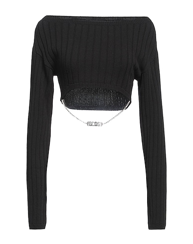 GCDS Jumper Black 50% Cotton, 50% Acrylic