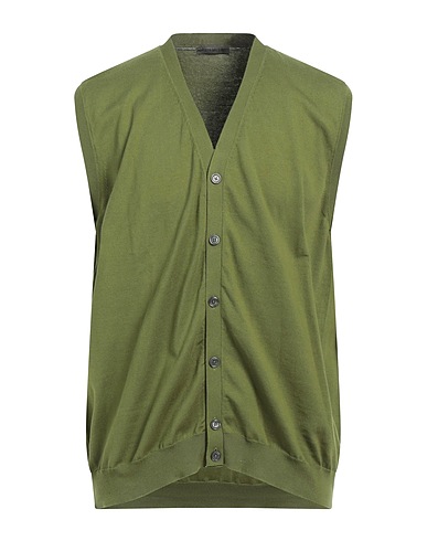 MASQ Cardigan Verde militare 100% Cotone organico