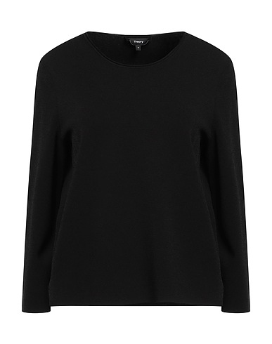 THEORY Pullover Schwarz 83% Viskose, 17% Polyester