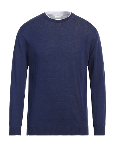 DANIELE FIESOLI Jumper Navy blue 100% Cotton