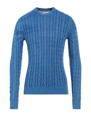 SUN 68 Pullover Blu 100% Cotone