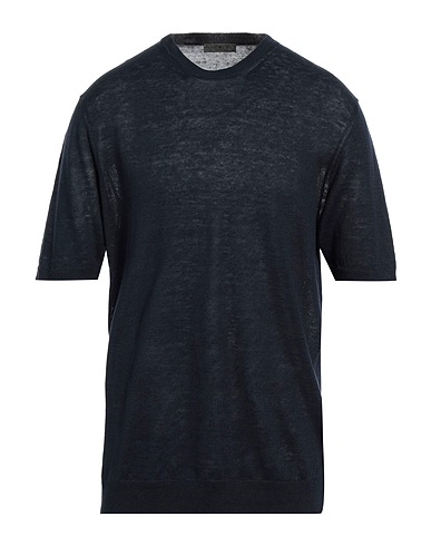 MASQ Pullover Blu notte 100% Lino