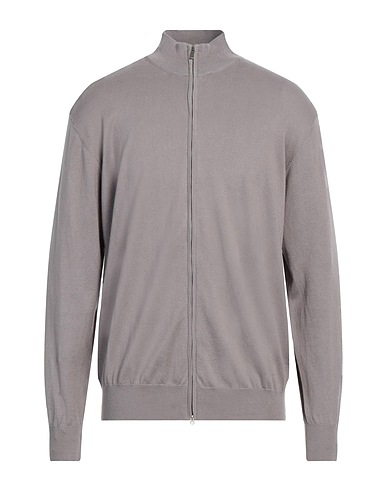 CASHMERE COMPANY Cardigan Grey 70% Cotton, 15% Cashmere, 15% Silk