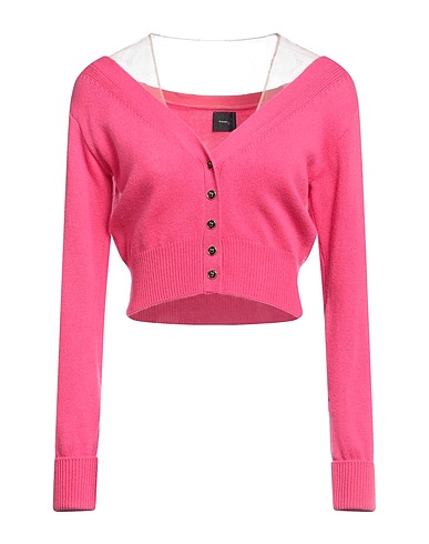 PINKO Cardigan Fuchsia 35% Polyamide, 35% Wool, 30% Viscose, Polyester