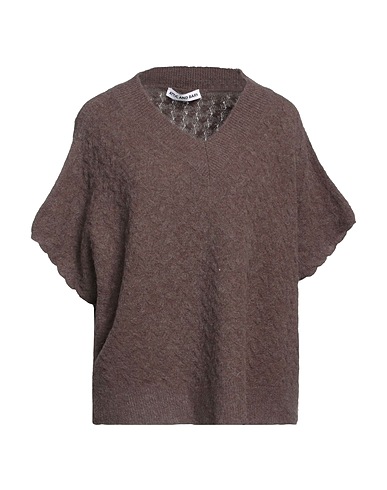ATTIC AND BARN Jumper Dark brown 37% Polyamide, 26% Acrylic, 25% Alpaca wool, 10% Wool, 2% Elastane