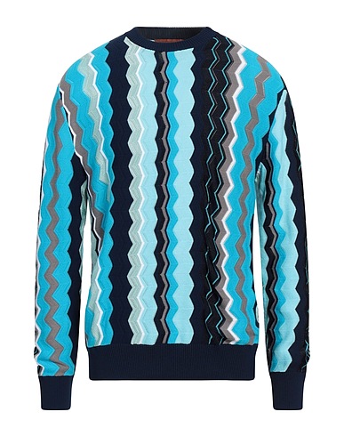 MISSONI Jumper Sky blue 47% Cotton, 30% Viscose, 23% Polyamide