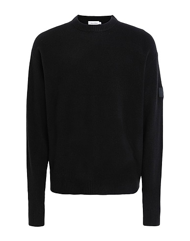 CALVIN KLEIN Pullover NERO 47% Acrylique, 40% Polyamide, 10% Laine, 3% Élasthanne