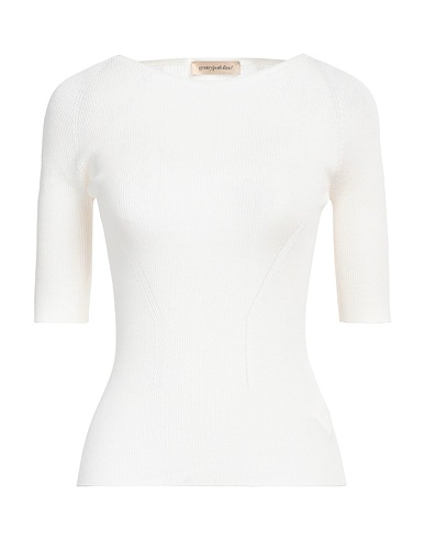 GENTRYPORTOFINO Jumper Ivory 59% Silk, 41% Cotton