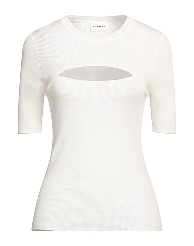 P.A.R.O.S.H. Pullover Bianco 82% Cotone, 18% Poliammide