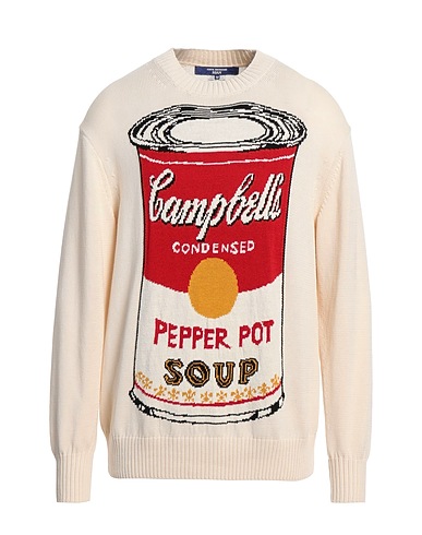 JUNYA WATANABE Pullover Avorio 95% Cotone, 5% Elastan