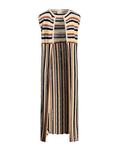 ALYSI Cardigan Brown 80% Cotton, 12% Polyamide, 8% Polyester