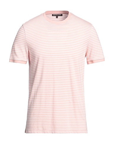 MICHAEL KORS MENS T-shirt Pink 90% Cotton, 10% Silk
