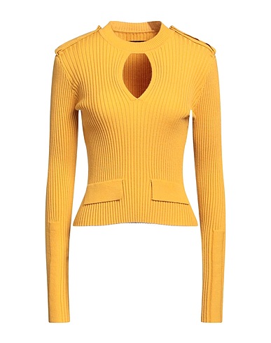 BCBGMAXAZRIA Pullover Giallo ocra 43% Lana, 43% Acrilico, 14% Nylon