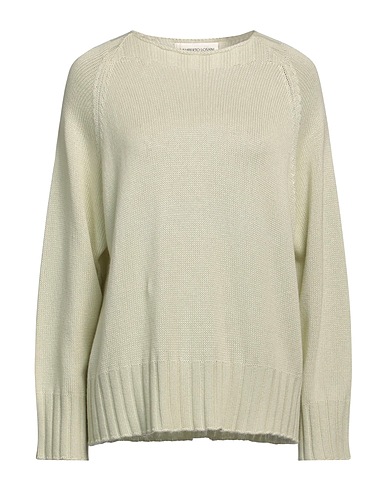 LAMBERTO LOSANI Pullover Verde chiaro 52% Seta, 48% Cachemire