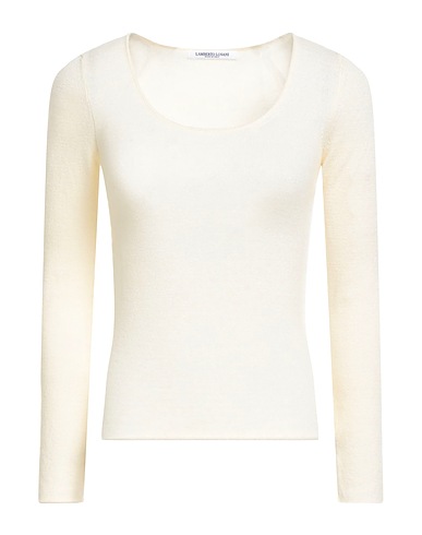 LAMBERTO LOSANI Cashmere blend Cream 86% Cashmere, 14% Elastane