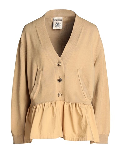 SEMICOUTURE Cardigan Camel 100% Cotton
