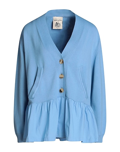SEMICOUTURE Cardigan Light blue 100% Cotton