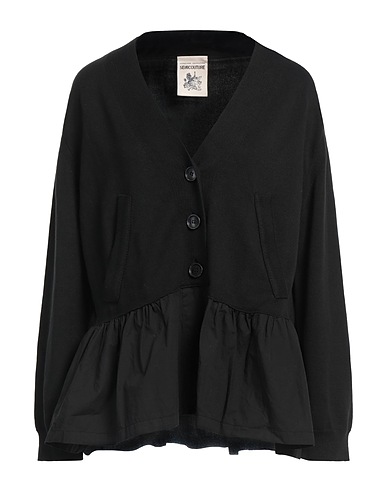 SEMICOUTURE Cardigan Black 100% Cotton
