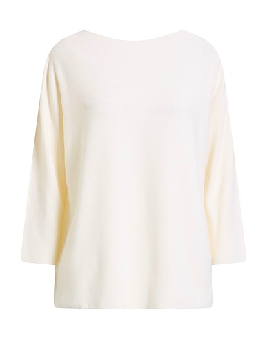 FABIANA FILIPPI Jumper Ivory 55% Virgin Wool, 40% Cotton, 5% Cashmere