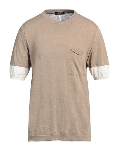 MASQ Pullover Sabbia 75% Lino, 25% Cotone