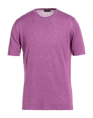 ROBERTO COLLINA Πουλόβερ Μωβ 100% Λινό