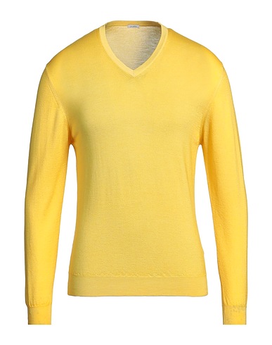 MALO Cashmere jumper Yellow 70% Cashmere, 30% Silk