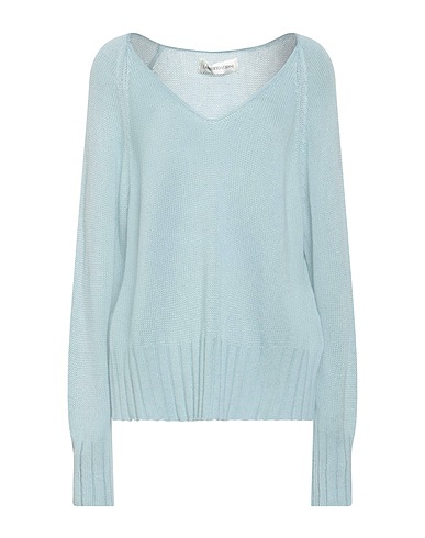 LAMBERTO LOSANI Pullover Celeste 52% Seta, 48% Cachemire