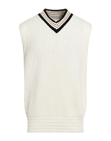 GOLDEN GOOSE Sleeveless sweater Ivory 100% Cotton
