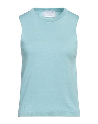 DANIELE FIESOLI Pullover Himmelblau 55% Seide, 45% Baumwolle