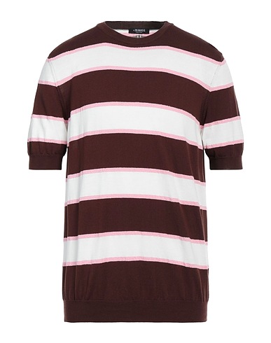 +39 MASQ Jumper Dark brown 95% Cotton, 5% Polyamide